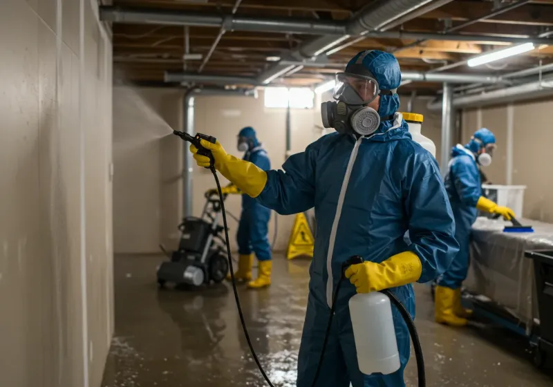 Basement Sanitization and Antimicrobial Treatment process in Wray, CO