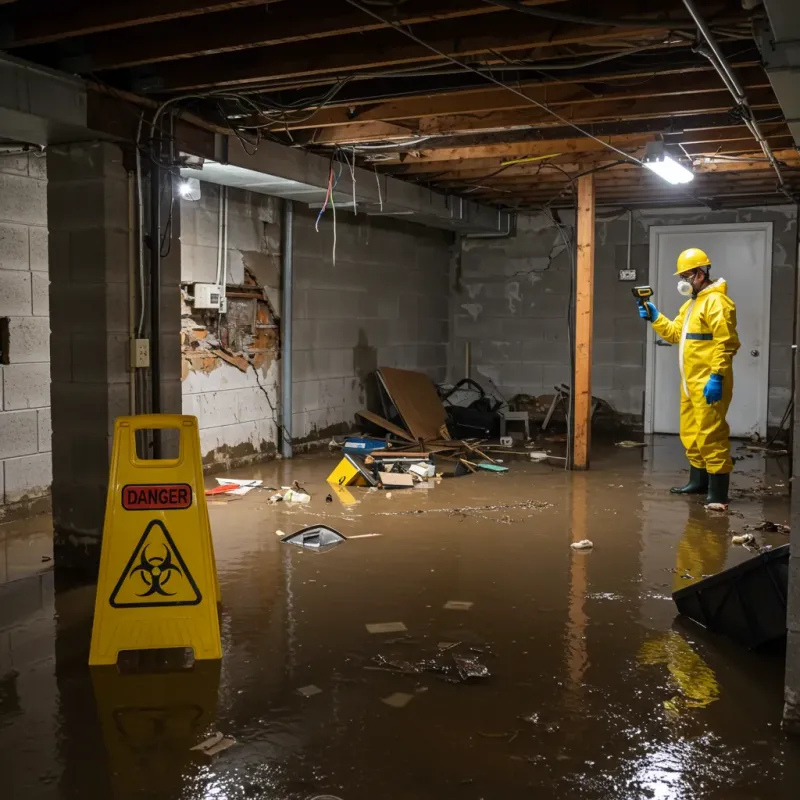 Flooded Basement Electrical Hazard in Wray, CO Property