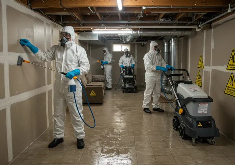 Basement Moisture Removal and Structural Drying process in Wray, CO